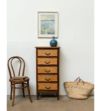 Chiffonnier en bois Valery N°120- Produit chiné - Debongout - Bois clair