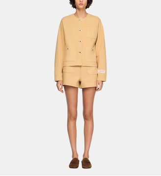 Blouson en jean - Sandro - Beige