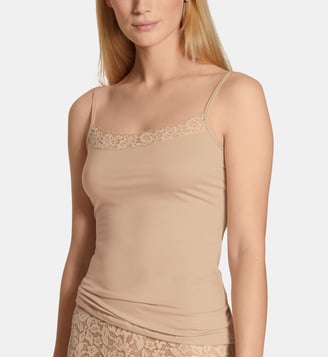 Débardeur à fines bretelles Natural Comfort Lace - Calida - Beige