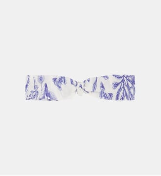 Bandeau -  coton imprimé inspiration toile de jouy - Tartine Et Chocolat - Bleu