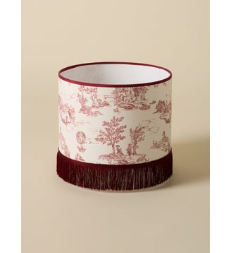 Abat-jour esprit toile de jouy - moyen modèle - Cyrillus - Jouy bordeaux
