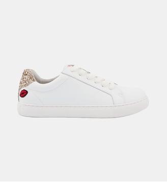 Baskets En Cuir Simone Petit Amour - Bons Baisers - Blanc