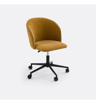 Fauteuil de bureau à roulettes - La Redoute Interieurs - Ocre