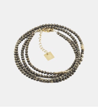 Bracelet Favela  en Acier doré - Zag Bijoux - Pyrite