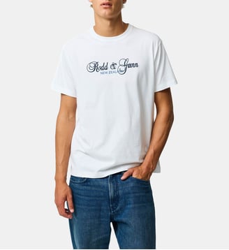 T-shirt Slim Wendon Valley en Coton - Rodd & Gunn - Snow