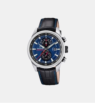 Montre Timeless chronograph Bleu, Noir F20695/5 Festina