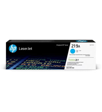 Toner 219A TONER CYAN - HP - Bleu
