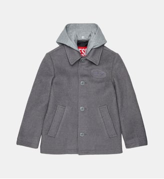 Manteau avec logo - Diesel Kids - Argent