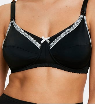 Soutien-gorge maternité New Caresse - Sans Complexe - Noir et ivoire