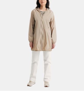Imperméable long à capuche Glendale - Jott - Beige