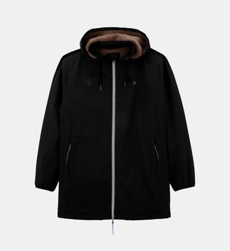 Parka déperlante à capuche doublée polaire Stormer RCT - Serge Blanco - Noir