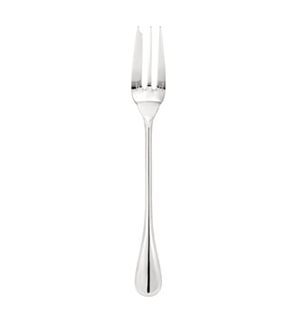 Fourchette à servir en argent massif - PERLES - Christofle - Argent
