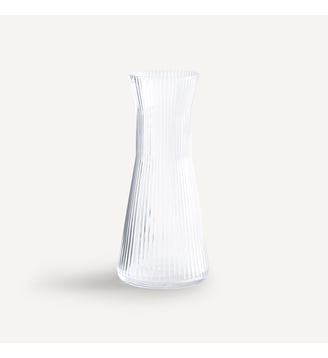Carafe en verre strié AM.PM