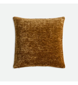 Housse de coussin, en velours texturé - La Redoute Interieurs - Bronze