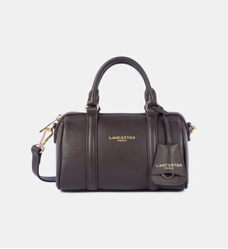 Petit sac polochon Milano Ana en cuir - Lancaster - Marron foncé
