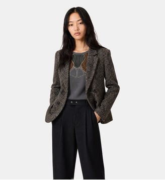 Veste Verena Chev - Leon & Harper - Brown