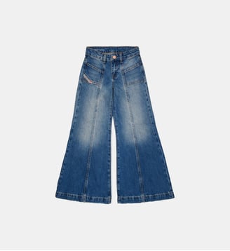 Jeans coupe flare bleu moyen - D-Pam - Diesel Kids - Denim bleu