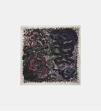 Foulard Debbie Snakes 85 - Zadig&Voltaire - Rouge bordeaux