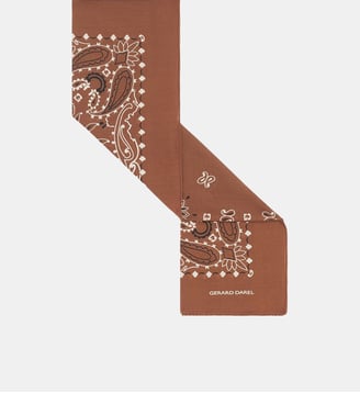 Bandana en coton - OMAYA - Gerard Darel - Marron