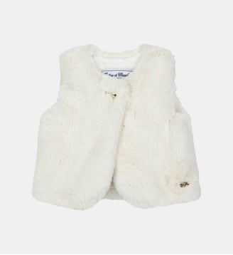 Gilet -  imitation fourrure - Tartine Et Chocolat - Écru