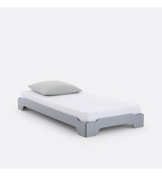 Lit avec sommier, empilable - La Redoute Interieurs - Gris