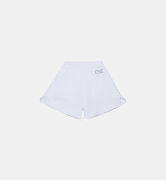 Short en molleton avec logo - MM6 Maison Margiela - Blanc