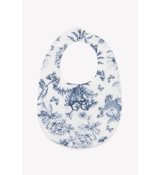 Bavoir - Imprimé inspiration Toile de Jouy  T1 - Tartine Et Chocolat - Marine