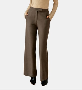 Pantalon droite uni PAOLINO - La Petite Etoile - Taupe