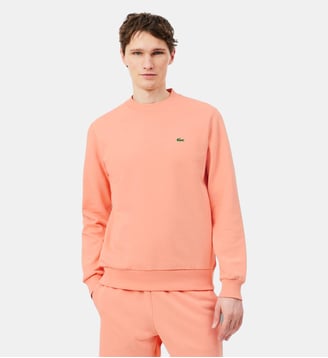 Sweatshirt classic fit molleton - Lacoste - Rose miami