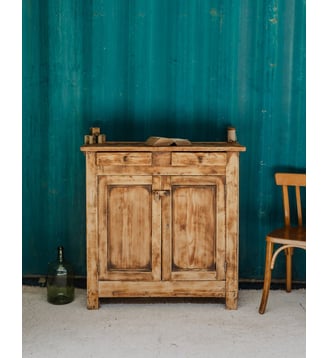 Buffet en bois patiné Gilbert N°1481- Produit chiné - Debongout - Bois clair