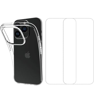 Coque iPhone 15 Pro coque + Verre trempé - Essentiel B - Standard