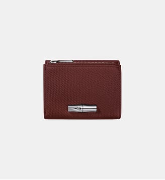 Portefeuille compact - Le Roseau - Longchamp - Bordeaux