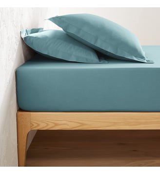 Drap housse en coton bonnet 25 cm La Redoute Interieurs