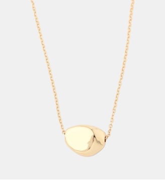 Collier pendentif galet - Collection Recyclée - Balaboosté - Doré