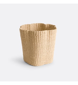 Poubelle en papier tressé - La Redoute Interieurs - Beige