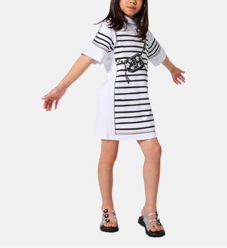 Robe à manches courtes - Marc Jacobs Kids - Blanc
