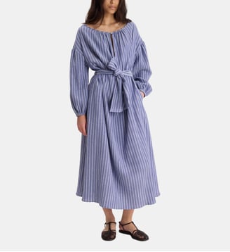 Robe Livia - Ines de la Fressange Paris - Beige et bleu