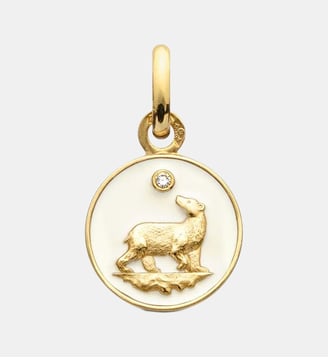 Pendentif Or Jaune & Diamant Ours - Arthus Bertrand - Ivoire