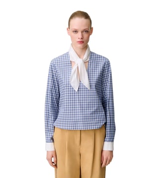 Blouse carreaux popeline - Claudie Pierlot - Multicolore