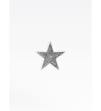 pin’s étoile pailleté - Agnès b. - Metal argent