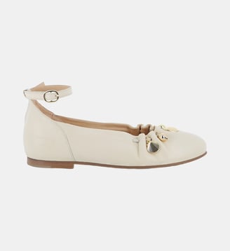 Ballerines a brides cheville - Chloe Kids - Off white