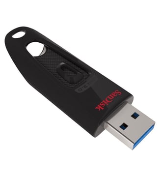 Clé USB Ultra 128GB 3.0 - Sandisk - Noir
