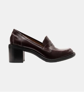 Oxford - Mocassins En Cuir Brossé Bordeaux - Parallèle - Bordeaux