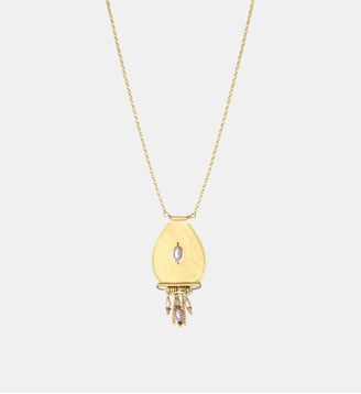 Collier   doré à l'or fin - Dakota - Satellite - Perle