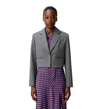 Veste tailleur laine - Claudie Pierlot - Gris chine