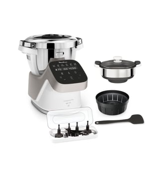 Robot cuiseur companion pro + cuiseur vapeur YY5286FG - Moulinex - Inox