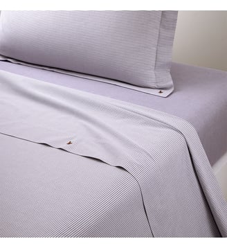 Drap plat en percale de coton - Ralph Lauren Home - Purple chalet