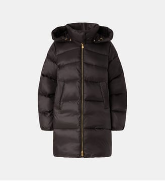 Doudoune matelassée à capuche - Pinko - Limousine noire