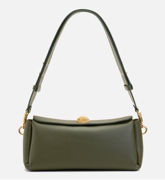Sac Carrousel unisexe en cuir de veau - AMI Paris - Kaki foncé