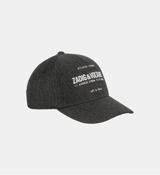 Casquette en jean avec fermeture auto-aggripante - Zadig&Voltaire Kids - Black